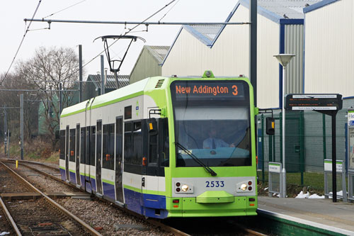 CROYDON TRAMLINK - Photo:  Ian Boyle, 7th February 2012 - www.simplonpc.co.uk - Simplon Postcards