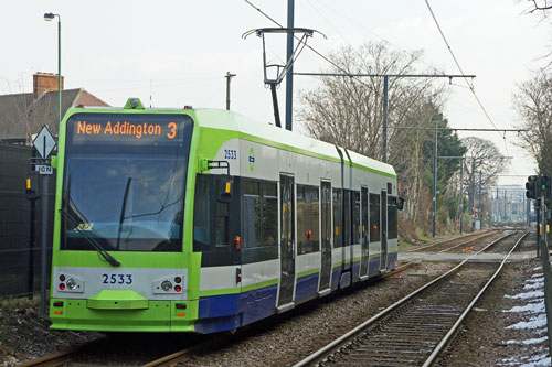 CROYDON TRAMLINK - Photo:  Ian Boyle, 7th February 2012 - www.simplonpc.co.uk - Simplon Postcards