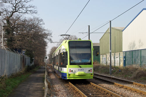 CROYDON TRAMLINK - Photo:  Ian Boyle, 7th February 2012 - www.simplonpc.co.uk - Simplon Postcards