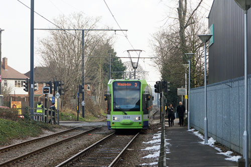 CROYDON TRAMLINK - Photo:  Ian Boyle, 7th February 2012 - www.simplonpc.co.uk - Simplon Postcards