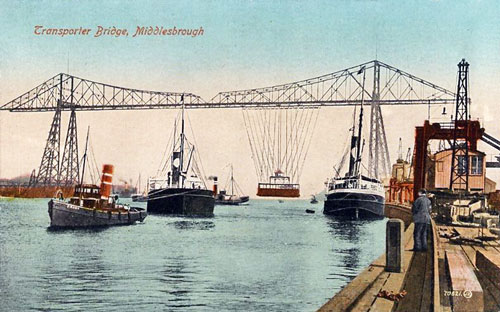 MIDDLESBROUGH TRANSPORTER BRIDGE - www.simplompc.co.uk - Simplon Postcards