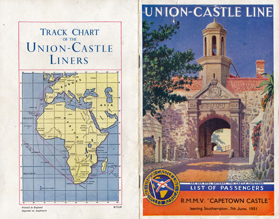 CAPETOWN CASTLE - Union-Castle Line - www.simplonpc.co.uk