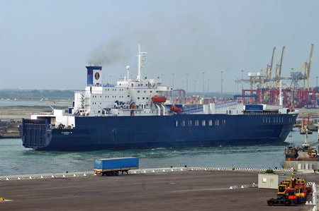 Claudia M at  Livorno - Photo: © Ian Boyle, 23rd August 2009