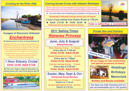 2011 Waveney timetable