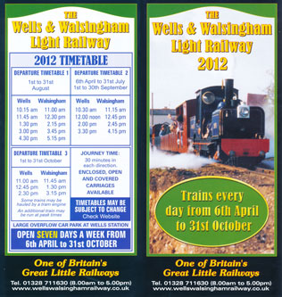 WELLS & WALSINGHAM LIGHT RAILWAY - www.simplonpc.co.uk