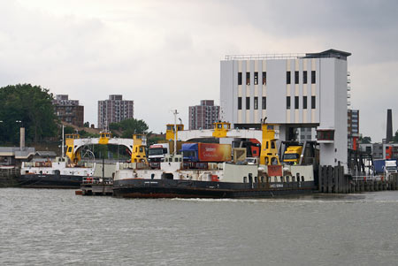 Woolwich Free Ferry - Simplon Postcards - www.simplonpc.co.uk - Photo: © Ian Boyle