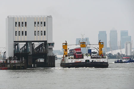 Woolwich Free Ferry - Simplon Postcards - www.simplonpc.co.uk - Photo: © Ian Boyle