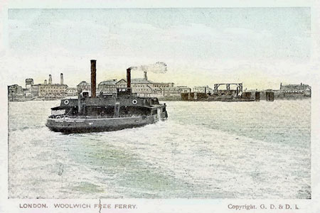 Woolwich Free Ferry - Simplon Postcards - www.simplonpc.co.uk 